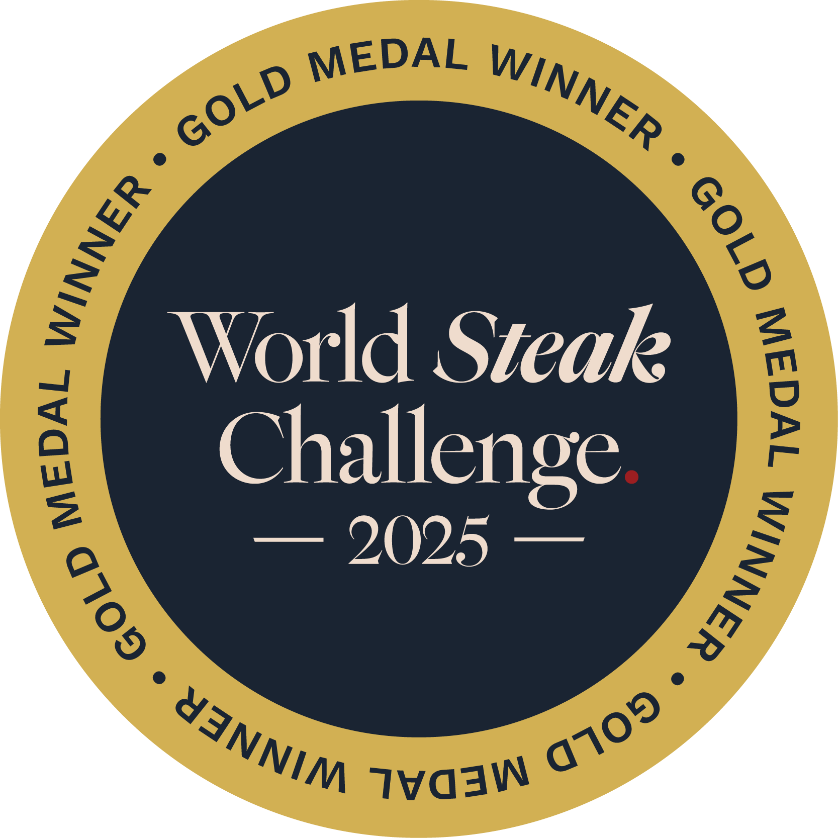 World Steak Challenge 2025 Gold Medal Winner badge